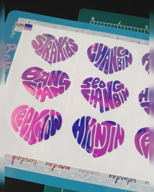 skz name vinyl stickers