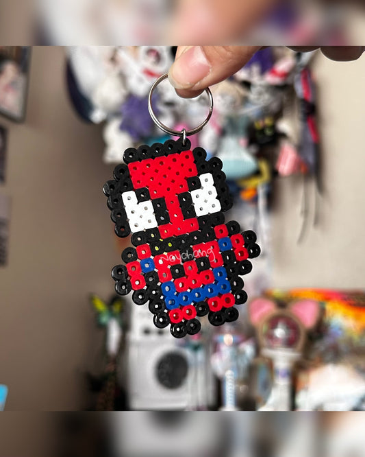 spiderman perler keychain