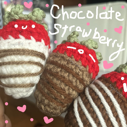 chocolate strawberry keychains